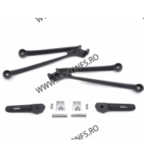 S1000RR 2010 2011 2012 2013 2014 2015 2016 2017 2018 BMW Set Complet Scarite si Suporti scarite Spate Pasager Negre MT390-053...