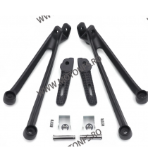 S1000RR 2010 2011 2012 2013 2014 2015 2016 2017 2018 BMW Set Complet Scarite si Suporti scarite Spate Pasager Negre MT390-053...