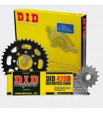 DID - kit lant Suzuki RM80 17/14 1989- 2001, pinioane 14/48, lant 428D-124 Standard 123-002 DID RACING CHAIN Kit Suzuki 300,8...