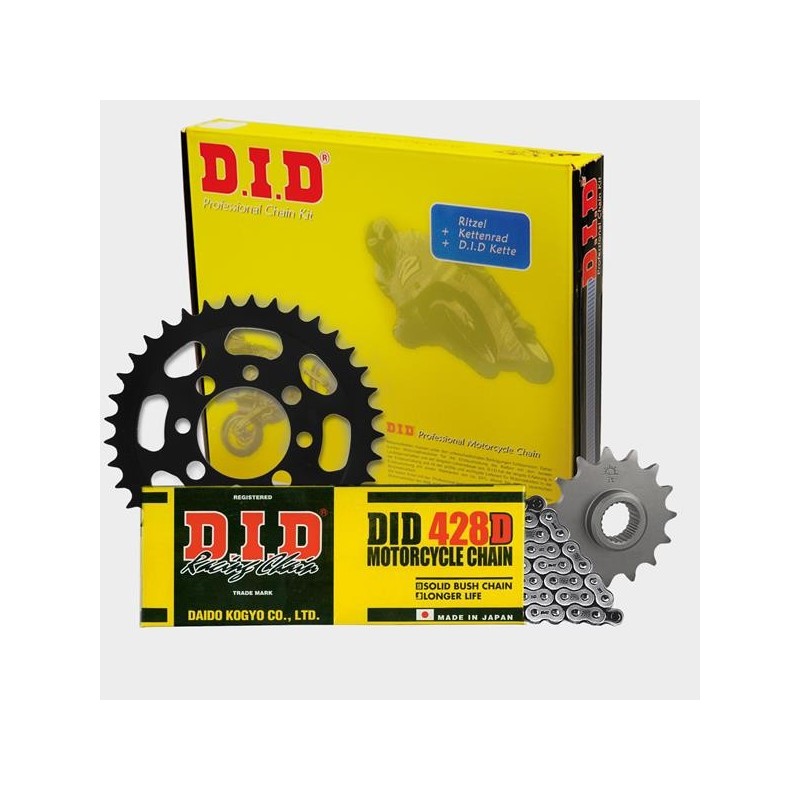 DID - kit lant Suzuki RM85 17/14 2002-, pinioane 14/47, lant 428D-124 Standard 123-003 DID RACING CHAIN Kit Suzuki 295,80 lei...