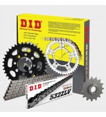 DID - kit lant Suzuki GSX1100F 1990 orig. Kette 532, pinioane 15/52, lant 532ZLV-122 X-Ring 123-43 DID RACING CHAIN Kit Suzuk...