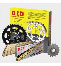 DID - kit lant Suzuki GSF1200S - 2006 (lant Gold), pinioane 15/45, lant 530ZVM-X-110 Gold X-Ring 123-55-1 DID RACING CHAIN Ki...
