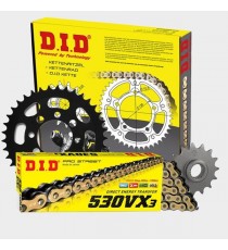 DID - kit lant Suzuki GSF1200S - 2006 (lant Gold), pinioane 15/45, lant 530VX-110 Gold X-Ring 123-55-6 DID RACING CHAIN Kit S...