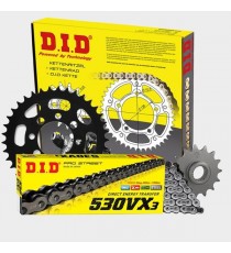 DID - kit lant Suzuki GSF650S Bandit m.ABS 2005-2006, pinioane 15/47, lant 530VX-116 X-Ring 123-915 DID RACING CHAIN Kit Suzu...