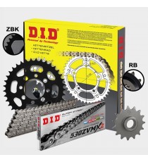 DID - kit lant Suzuki GSF1250 Bandit 2007-/GSX1250F, pinioane 18/43, lant 530ZVM-X-120 X-Ring 123-917-40 DID RACING CHAIN Kit...