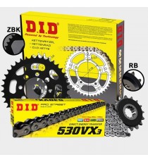 DID - kit lant Kawasaki ZX-9R 1998-2001, pinioane 16/41, lant 530VX-110 X-Ring 124-78-41 DID RACING CHAIN Kit Kawasaki 625,80...