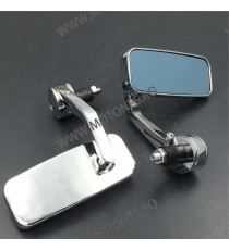 SET 2 OGLINZI UNIVERSAL PENTRU GHIDON CHROME UNIVERSALE MOTO SCUTER ATV HONDA YAMAHA SUZUKI KAWASAKI DUCATI BMW TRIUMPH OG400...