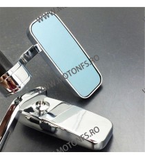 SET 2 OGLINZI UNIVERSAL PENTRU GHIDON CHROME UNIVERSALE MOTO SCUTER ATV HONDA YAMAHA SUZUKI KAWASAKI DUCATI BMW TRIUMPH OG400...