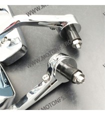 SET 2 OGLINZI UNIVERSAL PENTRU GHIDON CHROME UNIVERSALE MOTO SCUTER ATV HONDA YAMAHA SUZUKI KAWASAKI DUCATI BMW TRIUMPH OG400...