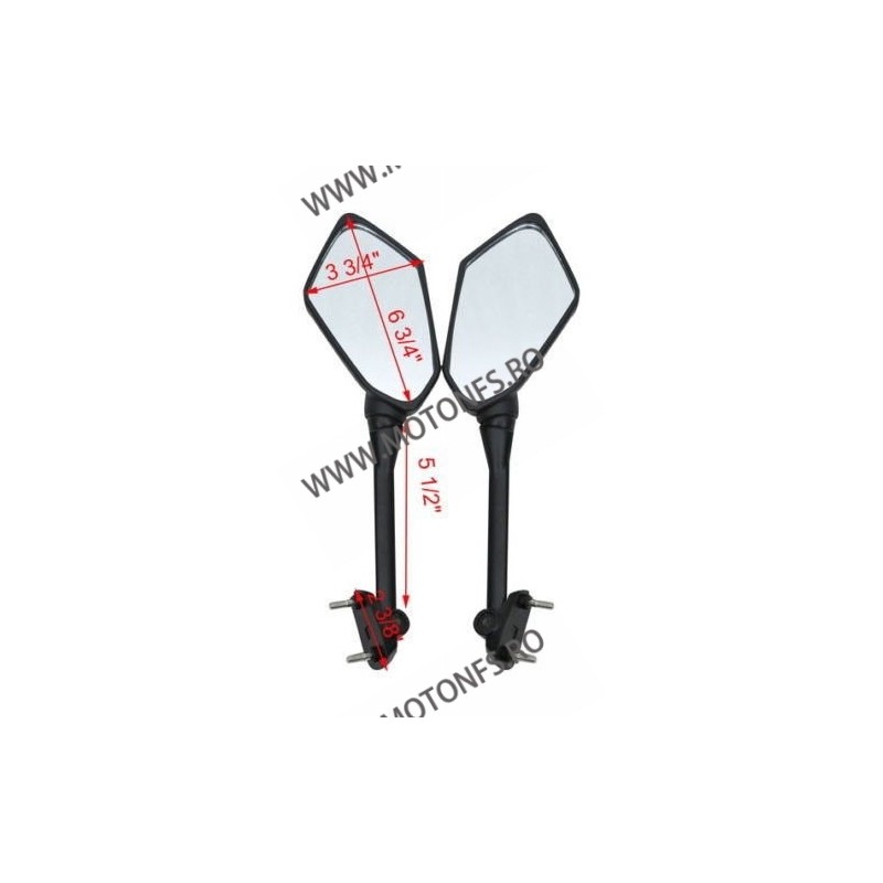 NINJA 650R 400R Z1000SX ER6F ER-6F 2009 - 2015 SET 2 BUC OGLINZI STANGA SI DREAPTA OG397 / xf474  Oglinzi Retrovizoare Dedica...