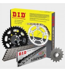 DID - kit lant KTM RC8 1190/R 2011-, pinioane 17/38, lant 525ZVM-X-108 X-Ring 125-587 DID RACING CHAIN Kit KTM 747,00 lei 672...