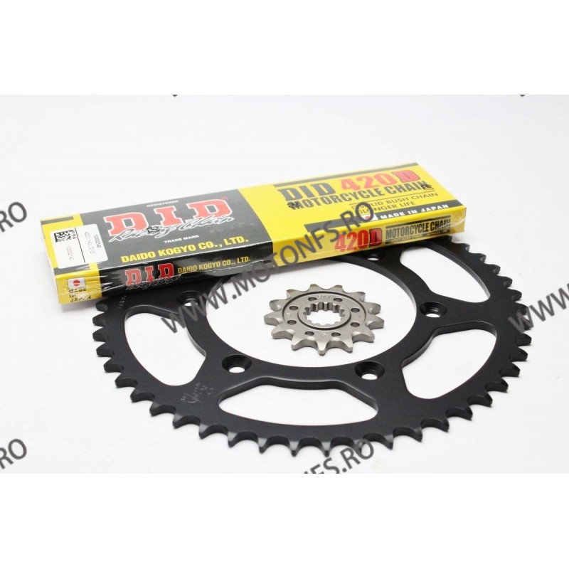 DID - kit lant Senda DRD Contine pinioane 12/53 si lant 420D-138 Standard 126-212 EK CHAIN kit Dealim Brixton Kymco MV Agusta...