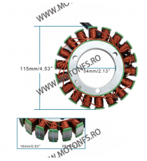 CFMOTO 500 / 625/ 800 2007-2016 115mm Mufa Etansa Cablu Lung Magneto Coil Generator Stator Alternator Bobina K079-884  Altern...