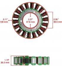 Xvs1100 Classic Custom W, Flames Midnight Silverado 2000-2009  Yamaha Magneto Coil Generator Stator Alternator Bobina K079-10...