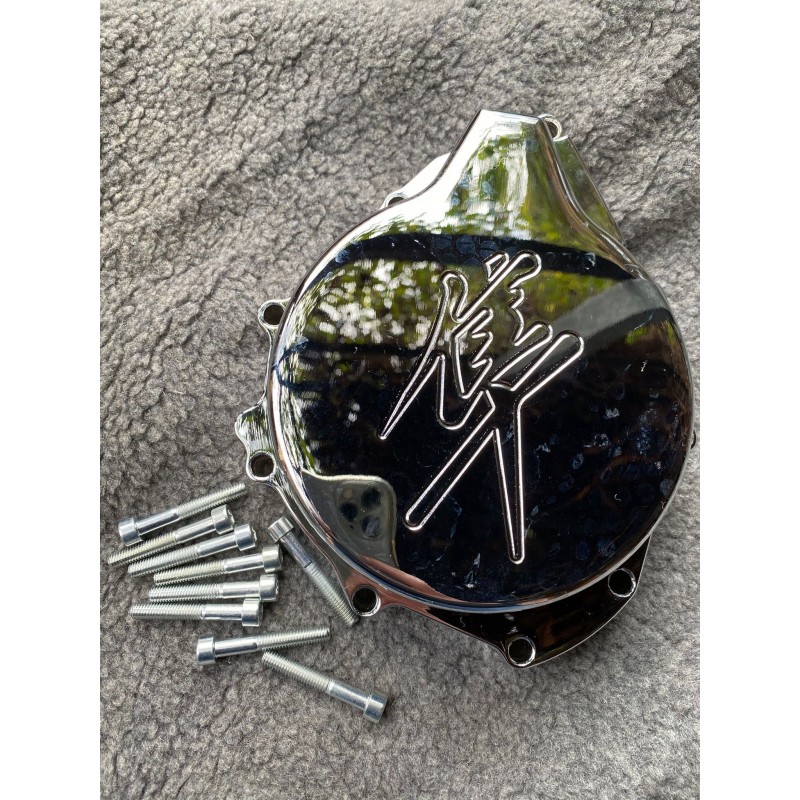 Gsxr1300 1998-2019 Suzuki Hayabusa Capac Stator Stanga Alternator + Suruburi Chrom+Garnitura MT054CD  Capac Motor 320,00 lei ...