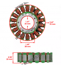 TRX300 Fourtrax 1988-1999 Foreman 2x4/4x4 Bigred Honda Magneto Coil Generator Stator Alternator Bobina K079-992  Alternator S...