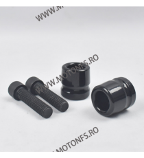 BMW S1000RR HP4 2009 2010 2011 2012 2013 2014 2015 2016 2017 2018 SET 2BUC CAPETE DE GHIDON CNC ALUMINIU NEGRE 0VFKH  Capete ...