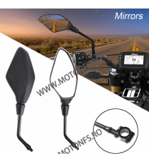 Set 2 Buc Oglinzi + Suportii 22mm+ Adaptor Suruburi M8 M10 Retrovizoare Moto Universal HONDA YAMAHA KAWASAKI SUZUKI ZF001-146...