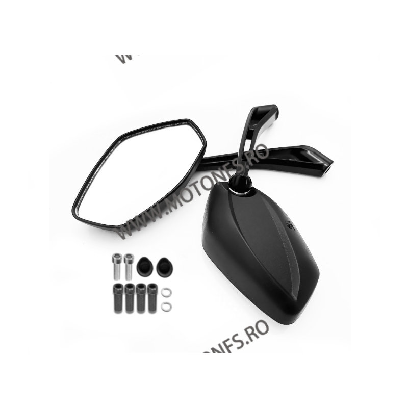 Set 2 Buc oglinzi racing Universal Prindere suruburi Negru 8mm / 10mm Cod SF-039 SF039  Oglinzi Retrovizoare Universale 130,0...