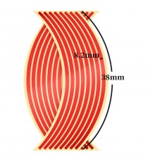 Rim Stripes Universale Auto Moto Banda Reflectorizanta Pentru Janta Rosu Negru Verde Albastru Auriu Portocaliu 30BRD  Banda D...