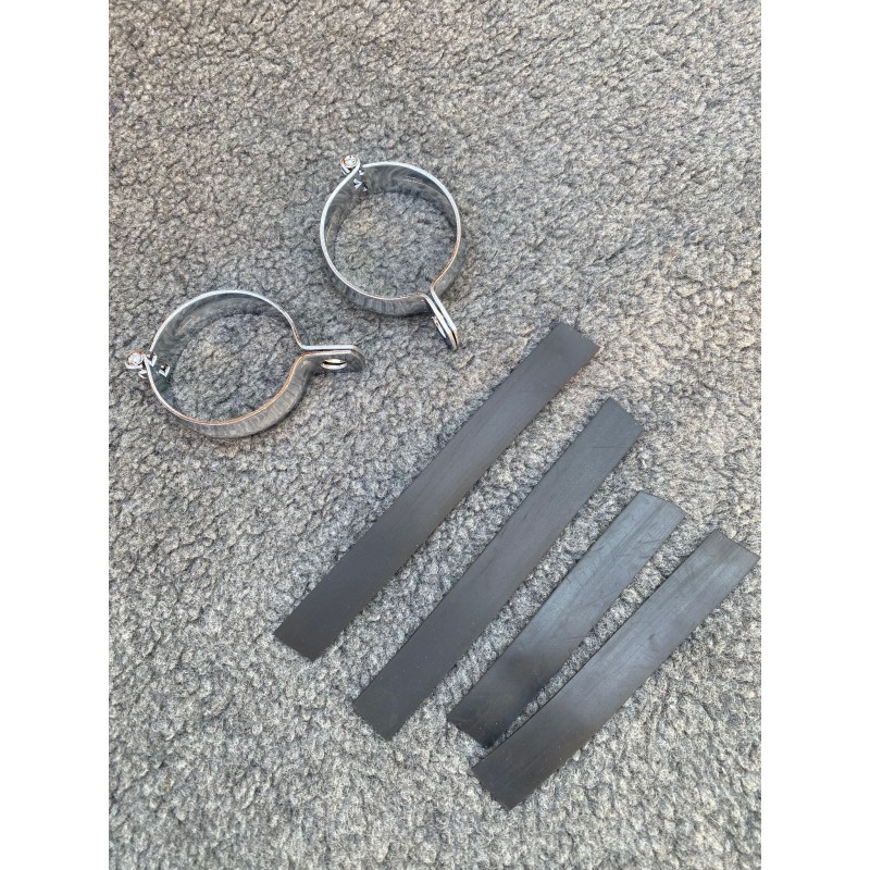 52mm-60mm Set 2 Suport Prindere Furca Semnalizare Crom Motocicleta ATV Scuter Aluminiu 7KU74  Suporti Semnalizare 50,00 lei 5...
