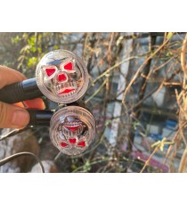 Set 2 Buc Semnale Pe Bec (R10w 12v) Negru Geam Transparent Semnalizatoare Moto Cafe Racer Bobber Chopper Retro 6HS7W  Semnal ...