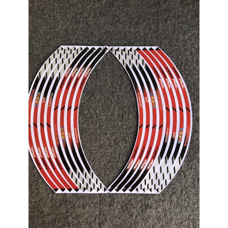 Honda CBR600 RR CBR1000 RR CBR500 RR CBR125 R CBR250 R CBR300R Repsol Bridgestone HRC Racing - Banda Janta Moto Reflectorizan...
