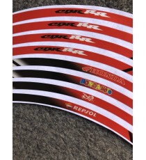 Honda CBR600 RR CBR1000 RR CBR500 RR CBR125 R CBR250 R CBR300R Repsol Bridgestone HRC Racing - Banda Janta Moto Reflectorizan...
