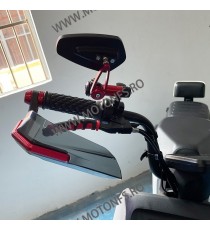 SET 2 PROTECTIE GHIDON HANDGUARD MOTO SCUTER YAMAHA HONDA KAWASAKI SUZUKI DUCATI BMW TRIUMPH APRILIA VQ3R1  Protectie Manete ...