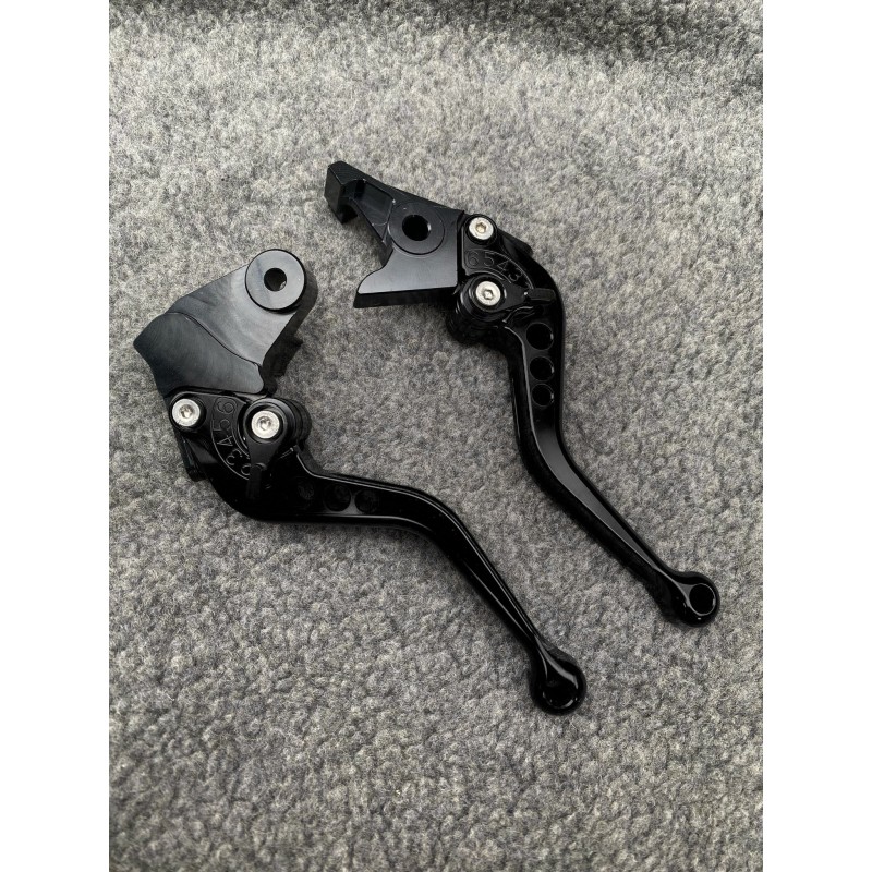 KAWASAKI EN500 /Vulcan ZL600 Eliminator EJ W650 VN800 VN1500 SUZUKI GZ125 Marauder SET 2 MANETE SCURTE FRANA SI AMBREIAJ MSMU...