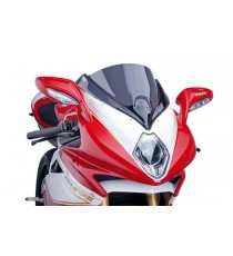 AGUSTA F4 1000R 2010-2017 / F4 1000RR 2013-2017 WINDSCREEN PARBRIZA PUIG RACING FUMURIU TRANSPARENT SMOKE 5256FH Puig Parbriz...