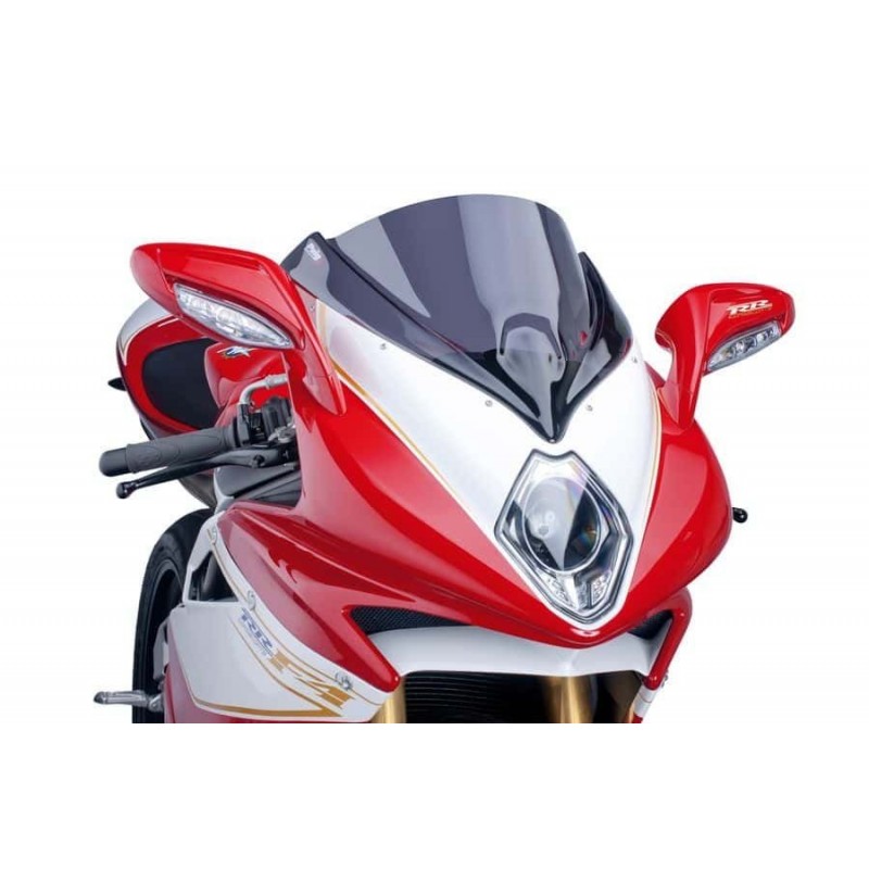 AGUSTA F4 1000R 2010-2017 / F4 1000RR 2013-2017 WINDSCREEN PARBRIZA PUIG RACING FUMURIU TRANSPARENT SMOKE 5256FH Puig Parbriz...