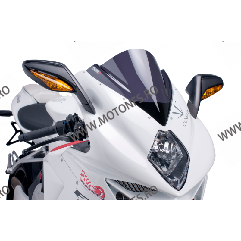 MV AGUSTA F3 675 2012-2017/ F3 800 2013-2017 WINDSCREEN PARBRIZA PUIG RACING FUMURIU TRANSPARENT SMOKE ALBASTRU 5651AF Puig P...