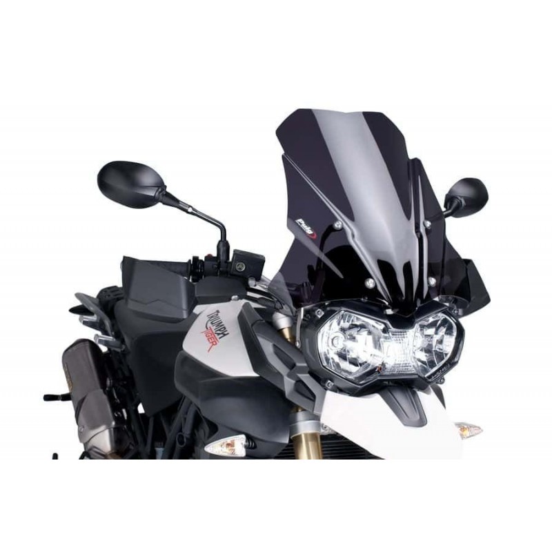 TIUMPH TIGER 800 XC/XCX/XCA/XR/XRX/XRT WINDSCREEN PARBRIZA TOURING PUIG FUMURIU NEGRU TRANSPARENT 5652FA Puig Parbrize Tourin...