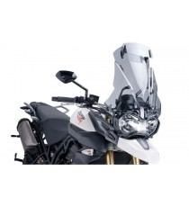 TIUMPH TIGER 800 XC/XCX/XCA/XR/XRX/XRT 2011 2012 2013 2014 2015 2016 2017 WINDSCREEN PARBRIZA TOURING + VISOR PUIG SMOKE 5918...