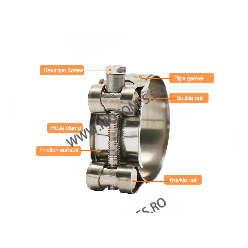 Colier evacuare 26-28mm 32-35mm 36-39mm 40-43mm 44-47mm 48-51mm 52