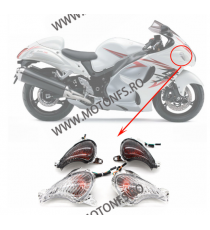 SUZUKI Hayabusa GSXR1300  2008 2009 2010 2011 2012 Set 2Buc Semnalizare Cu Bec Pentru Carena Geam Fumuriu Si Transparent TSK-...