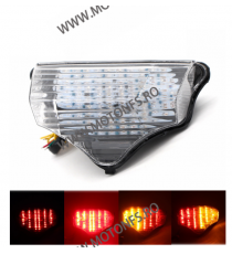FZ6 2004 2005 2006 2007 2008 FZ 600 FAZER Yamaha Stopuri LED Cu Semnale Integrate Transparent TSK044  Stopuri LED Cu Semnale ...