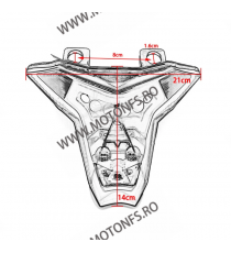 Z1000 / Z400 / Ninja 400 / ZX6R / ZX10R 2014 2015 2016 2017 2018 -2023 Kawasaki Stopuri LED Cu Semnale Integrate Fumuriu TSK1...