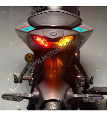 MT-07 2014 2017 YZF R3 2015 - 2020 MT-03 2016 - 2019 Yamaha Stopuri LED Cu Semnale Integrate Fumuriu TSK145  Stopuri LED Cu S...
