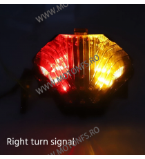 MT-07 2014 2015 2016 2017 2018 - 2024 YZF R3 2015 - 2020 MT-03 2016 - 2024 Yamaha Stopuri LED Cu Semnale Integrate Fumuriu TS...