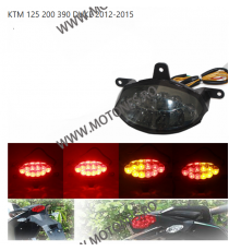 KTM DUKE 125 2011-2016 DUKE 200 2012-2017 DUKE 390 2013 2014 2015 2016 Stopuri LED Cu Semnale Integrate Fumuriu TSK061  Stopu...