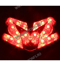 ZX6R ZX636 2013 2014 2015 2016 2017 2018 Z800 2013-2016 Z125 2016-2018 Kawasaki Stopuri LED Cu Semnale Integrate Fumuriu TSK0...