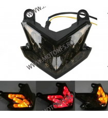 ZX6R ZX636 2013 2014 2015 2016 2017 2018 Z800 2013-2016 Z125 2016-2018 Kawasaki Stopuri LED Cu Semnale Integrate Fumuriu TSK0...