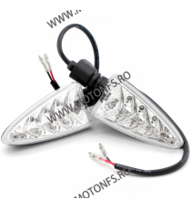 SET 2BUC SEMNALE FATA PE LED BMW S1000RR R1200 K1200 K1300 APRILIA RS4 125  SL 750 ShiverSTANGA DREAPTA COD2020201 TSK-201/20...