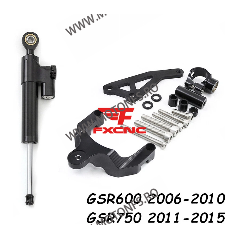GSR600 2006 2007 2008 2009 2010 GSR750 2011 2012 2013 2014 2015 SUZUKI KIT COMPLET MONTAJ + AMORTIZOR ANTIVOBLAJ GHIDON CNC O...