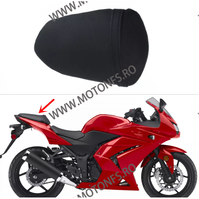 Kawasaki Ninja 250R EX250 2008 2009 2010 2011 2012  Saua Pasager Spate XF-527  Saua Pasager 195,00 lei 175,50 lei 163,87 lei ...