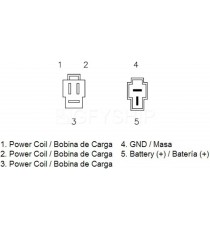 Suzuki DR650 DR650S 1990 1991 Bandit 400 1991-1993 DR 650 GSF400 GS500 GS500E 1989-2002 GSF 400 Releu Incarcare XF637  Releu ...