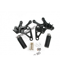 Kawasaki Z900 2017-2024 Z900 ABS 2017-2024 Z900 SE 2022-2024 Set Complet pilot Scarite si Suporti scarite Negru GS423053  Pil...