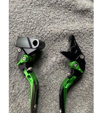 ZX-6 ZZR600 ZZR600 ER-6N/F/R (Z750S 2006-2008) (Z750 2004-2005)(ER-6F ER-6N) Manete Prelungite Si Rabatabil Ambreiaj Frana Ti...